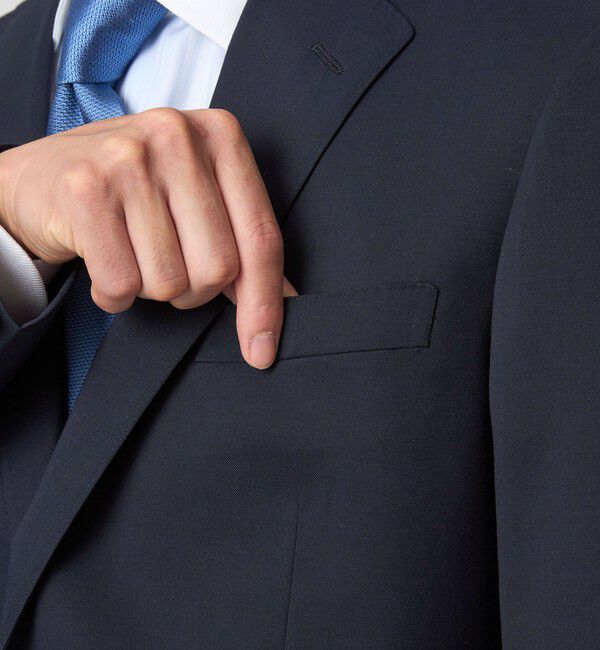 UNITED ARROWS green label relaxing「MODERATION SUIT 2B HC/BW- モデレーション スーツ ジャケット ＆ パンツ 上下セット 裾仕上げ済 -ストレッ」|スーツ|