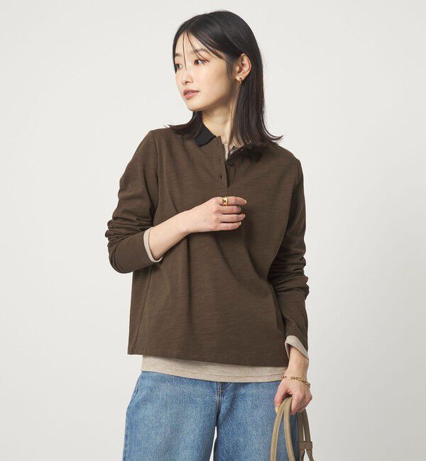UNITED ARROWS green label relaxing「【別注】＜PROTAGONISTA＞ポロシャツ」|ポロシャツ|DK.BROWN