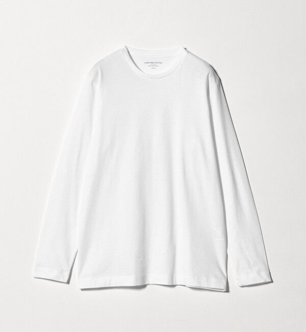 UNITED ARROWS green label relaxing「LONG FIBER COTTON クリア クルーネック 長袖 Tシャツ」|Tシャツ・カットソー|