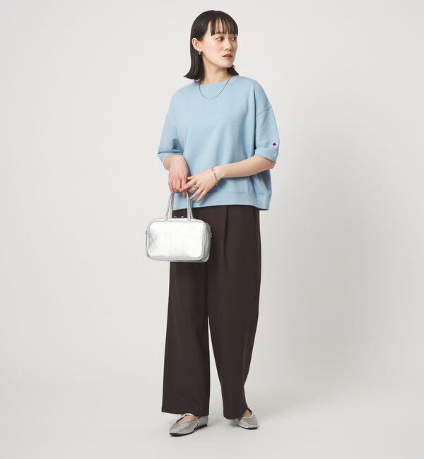 UNITED ARROWS green label relaxing「【別注】＜Champion＞5分袖 スウェット プルオーバー」|Tシャツ・カットソー|