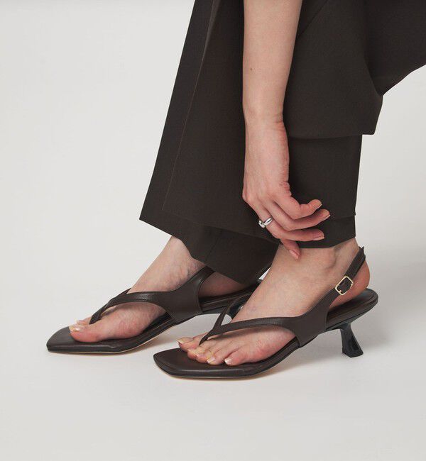 UNITED ARROWS green label relaxing「＜PELLICO SUNNY＞トング ヒールサンダル」|サンダル|DK.BROWN