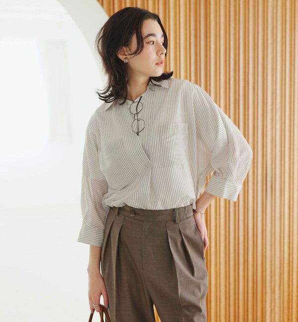 UNITED ARROWS green label relaxing「カールマイヤー スキッパー ポケット シャツ マシンウォッシャブル 通気性」|シャツ・ブラウス|その他1