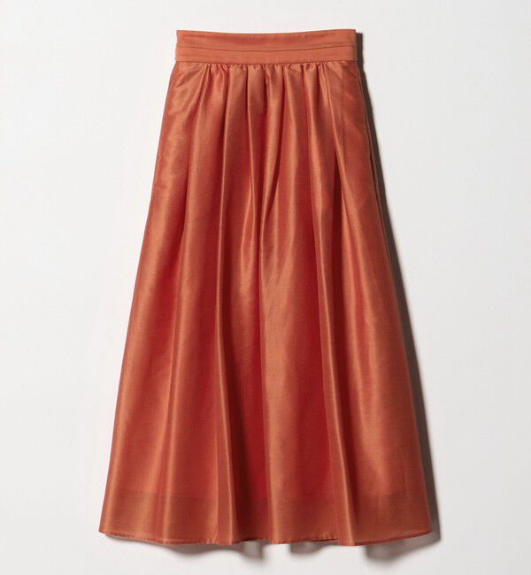 UNITED ARROWS green label relaxing「カールマイヤー タック ギャザー スカート」|フレア|