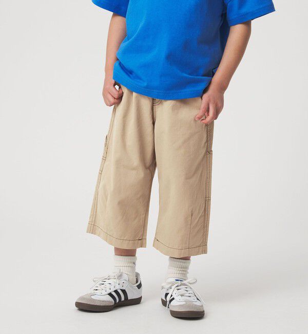 UNITED ARROWS green label relaxing「ツイル クロップド ペインター パンツ / キッズ  100cm-160cm」|チノ|