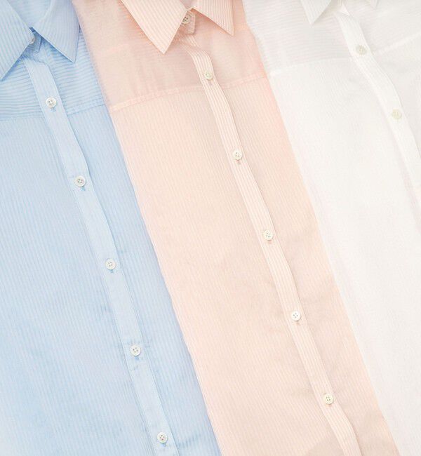 UNITED ARROWS green label relaxing「【結論シリーズ】リボンハイウエストシャツ［size SHORTあり］」|シャツ・ブラウス|