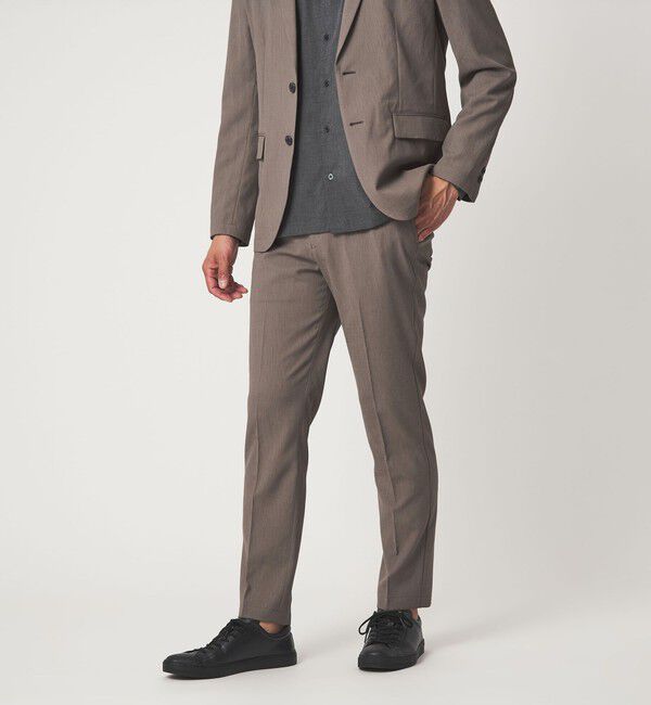 UNITED ARROWS green label relaxing「【WEB限定】JUST fit エアリーカルゼ ナロー セットアップ-2WAYストレッチ・吸水速乾-」|スーツ|