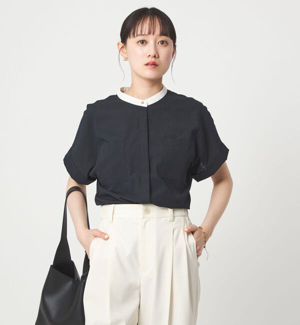 UNITED ARROWS green label relaxing「Breeze Cool ポケット シャツ マシンウォッシャブル 吸水速乾 通気性 UVカット」|シャツ・ブラウス|