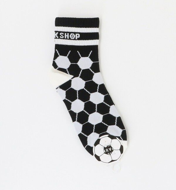 UNITED ARROWS green label relaxing「＜THE PARK SHOP＞サッカー ソックス / キッズ」|ソックス|BLACK