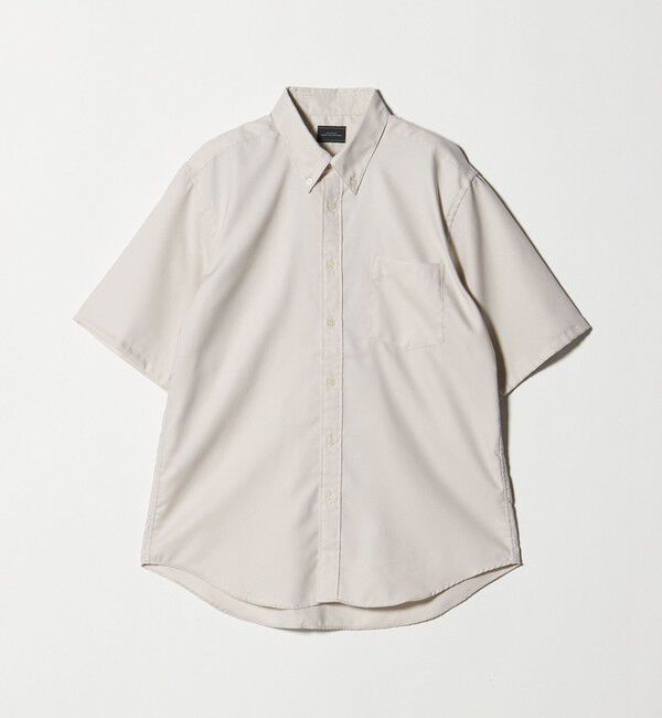 UNITED ARROWS green label relaxing「W/R オックス ボタンダウン 半袖 シャツ」|シャツ・ブラウス|BEIGE