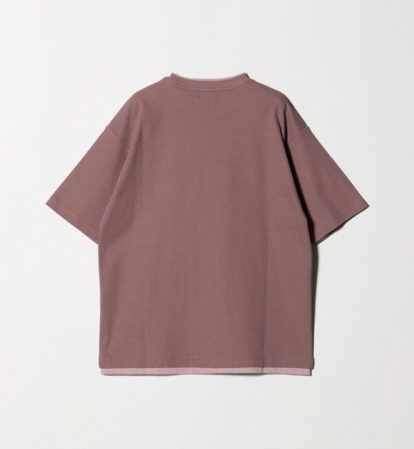 UNITED ARROWS green label relaxing「ピケ フェイクレイヤード クルーネック 半袖 Ｔシャツ」|Tシャツ・カットソー|