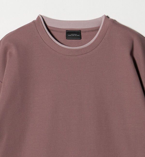 UNITED ARROWS green label relaxing「ピケ フェイクレイヤード クルーネック 半袖 Ｔシャツ」|Tシャツ・カットソー|