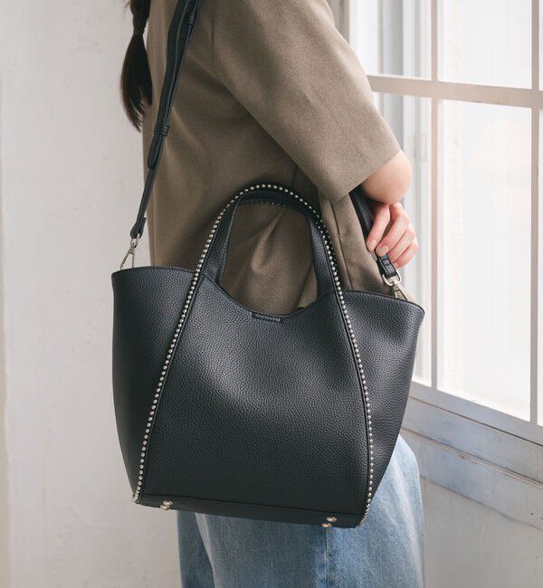 BEAUTY&YOUTH UNITED ARROWS「ボールチェーン トートバッグ -2WAY-」|トートバッグ|BLACK