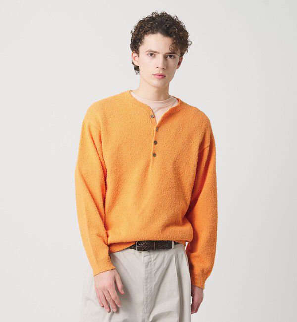 BEAUTY&YOUTH UNITED ARROWS「リラックス 4ボタン ヘンリーネック ニット」|ニット・セーター|