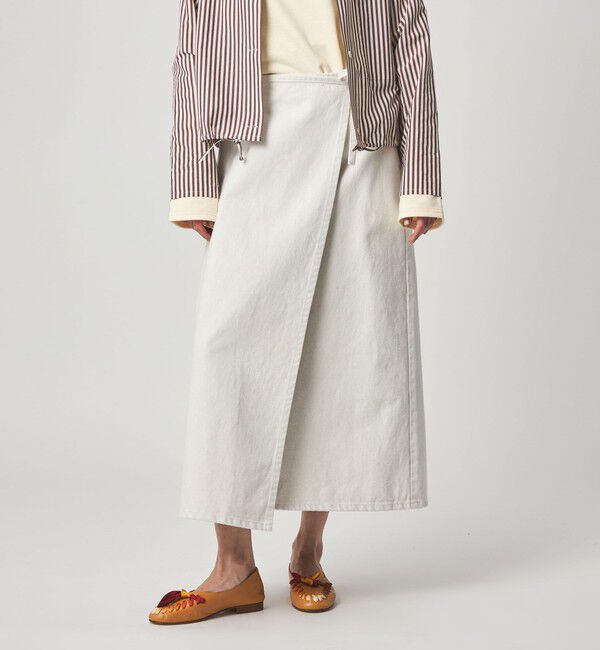 STEVEN ALAN「＜Steven Alan＞コットン ラップ デニムスカート」|スカート|