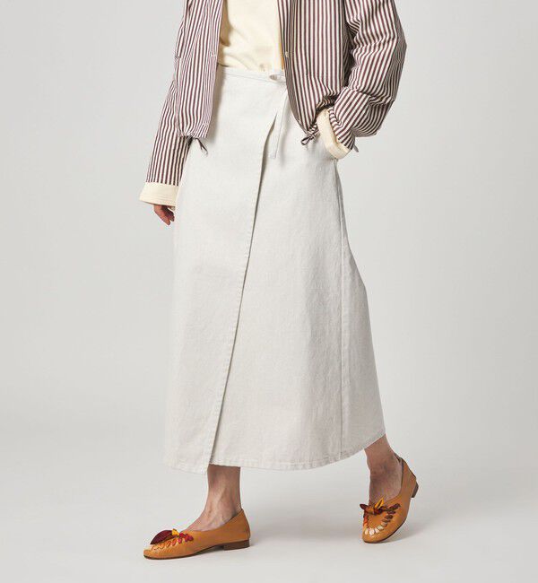 STEVEN ALAN「＜Steven Alan＞コットン ラップ デニムスカート」|スカート|