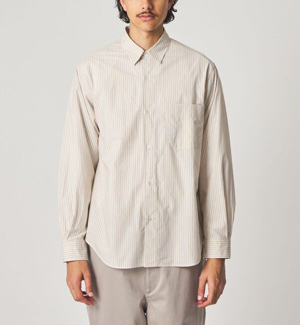 STEVEN ALAN「＜Steven Alan＞ ヘイズ ストライプ レギュラーカラー シャツ NARROW」|シャツ・ブラウス|