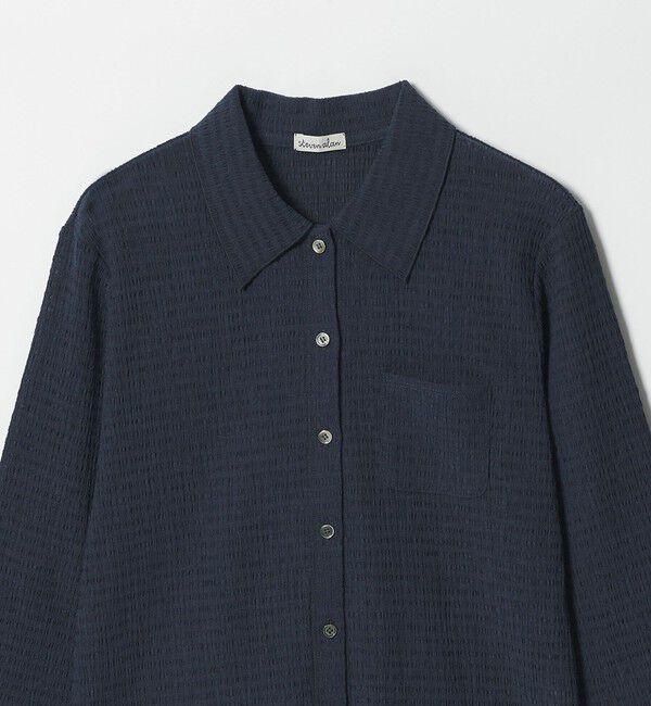STEVEN ALAN「＜Steven Alan＞クレープ シャツ カーディガン」|カーディガン|