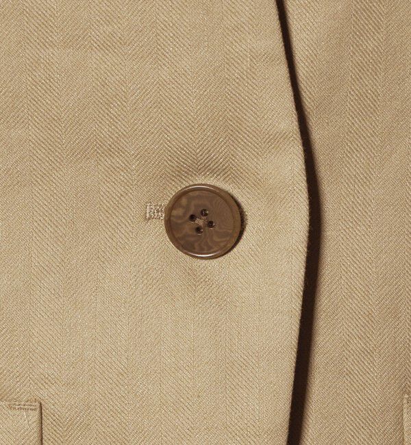 BEAUTY&YOUTH UNITED ARROWS「麻ブレンド カラーレス シングル ジャケット UVカット」|ノーカラージャケット|