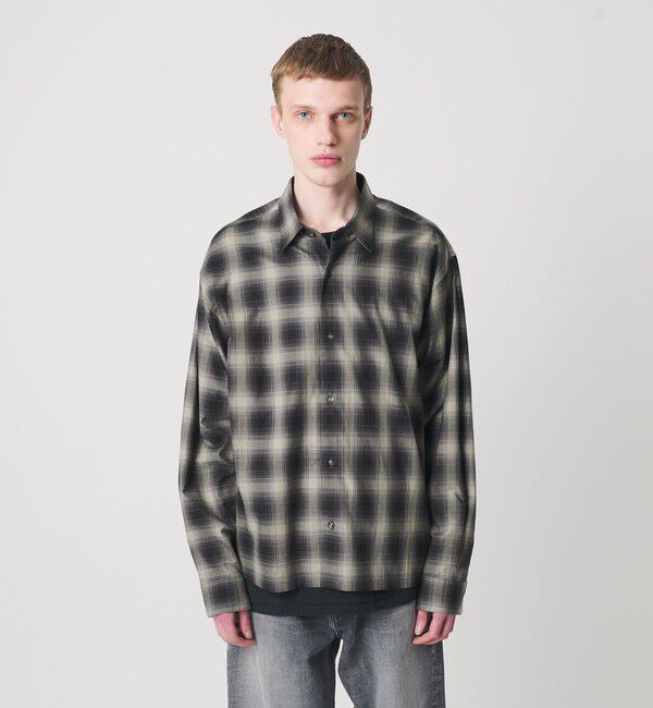 MONKEY TIME「コットン クロップド シャツ」|シャツ・ブラウス|