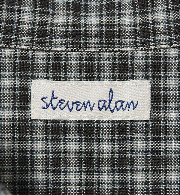 STEVEN ALAN「＜Steven Alan＞ ドレープ オックス チェック レギュラーカラー シャツ LOOSE」|シャツ・ブラウス|