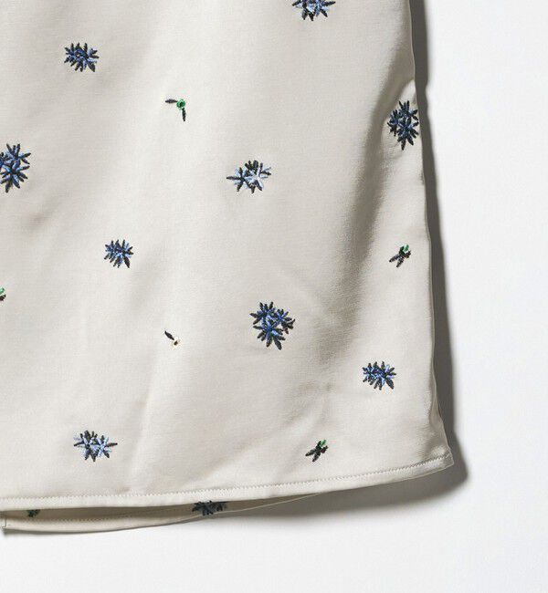 BEAUTY&YOUTH UNITED ARROWS「フラワー エンブロイダリー ドローストリング スカート ウォッシャブル」|スカート|