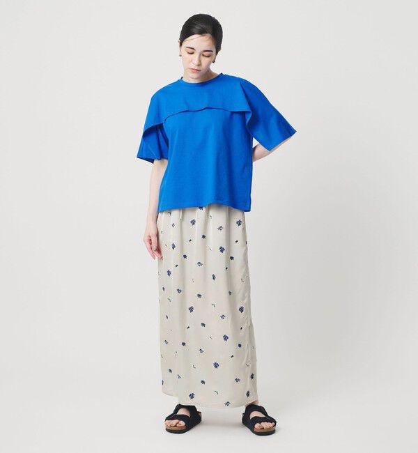 BEAUTY&YOUTH UNITED ARROWS「フラワー エンブロイダリー ドローストリング スカート ウォッシャブル」|スカート|