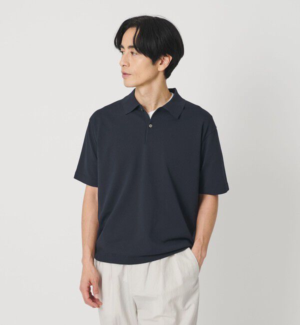 BEAUTY&YOUTH UNITED ARROWS「デオドラント ショートスリーブ ニットポロ 抗菌防臭 ウォッシャブル」|ニット・セーター|