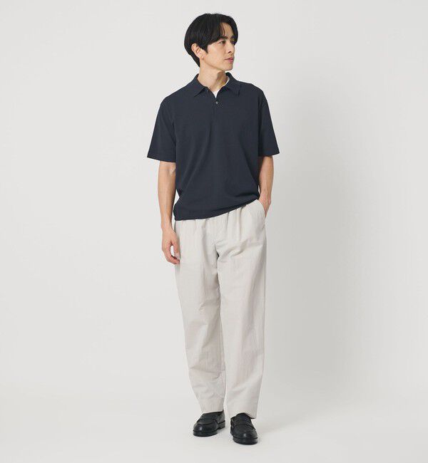 BEAUTY&YOUTH UNITED ARROWS「デオドラント ショートスリーブ ニットポロ 抗菌防臭 ウォッシャブル」|ニット・セーター|