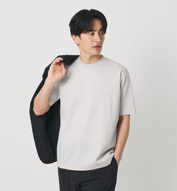 BEAUTY&YOUTH UNITED ARROWS「プラチナポンチ クール デオドラント ジャケット Tシャツ 抗菌防臭 接触冷感」|Tシャツ・カットソー|LT.GRAY