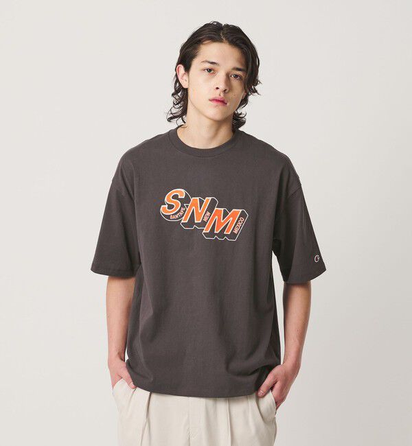 BEAUTY&YOUTH UNITED ARROWS「＜CHAMPION&times;BEAUTY&YOUTH＞フロッキー Tシャツ」|Tシャツ・カットソー|BLACK