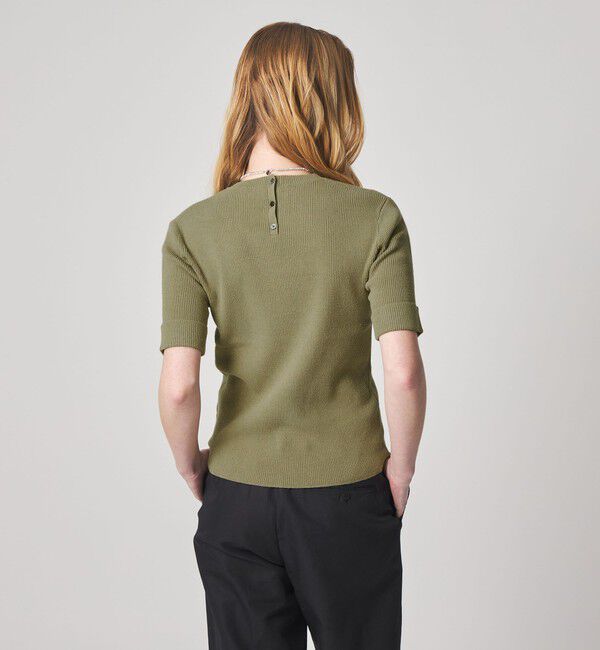 STEVEN ALAN「＜Steven Alan＞リブ プルオーバー ニット」|ニット・セーター|OLIVE