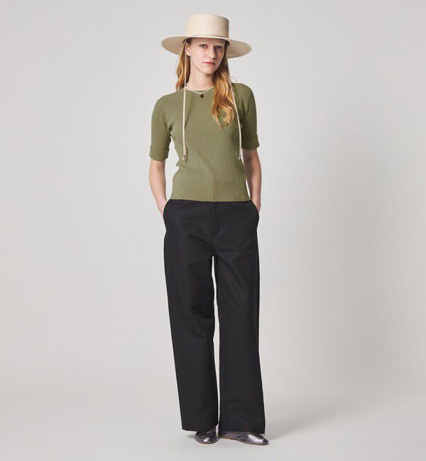 STEVEN ALAN「＜Steven Alan＞リブ プルオーバー ニット」|ニット・セーター|