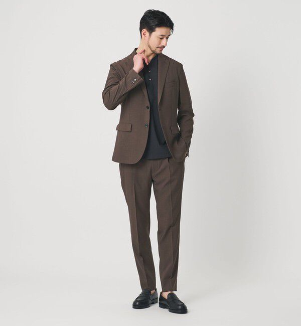 BEAUTY&YOUTH UNITED ARROWS「【WEB限定 WARDROBE SMART】 Reflax ポプリン ジャケット＆イージーパンツ」|スーツ|