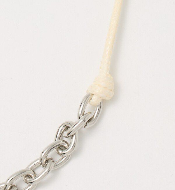 BEAUTY&YOUTH UNITED ARROWS「コード&times;メタルチェーン コンビ チョーカー ネックレス」|ネックレス|