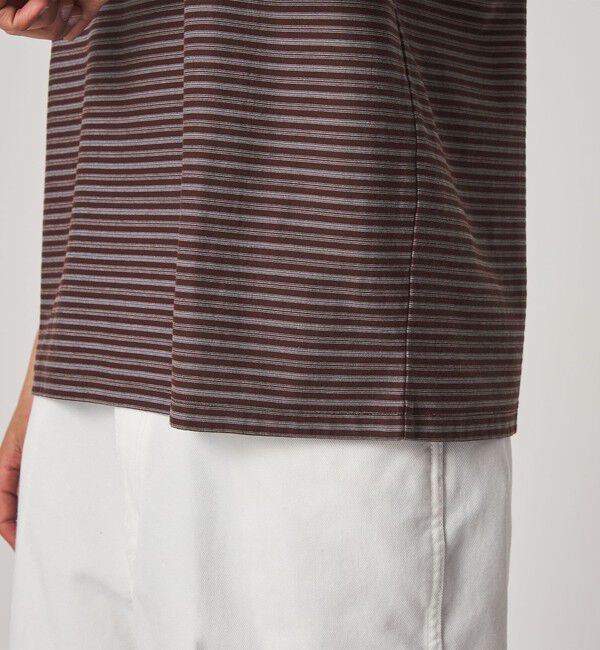 STEVEN ALAN「＜Steven Alan＞ オーガニックコットン ボーダー ショートスリーブ Tシャツ」|Tシャツ・カットソー|