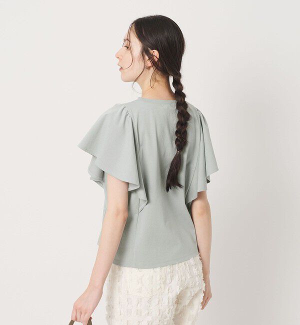 BEAUTY&YOUTH UNITED ARROWS「【WEB限定】ラッフル フリルスリーブプルオーバー 遮熱 吸水速乾」|Tシャツ・カットソー|