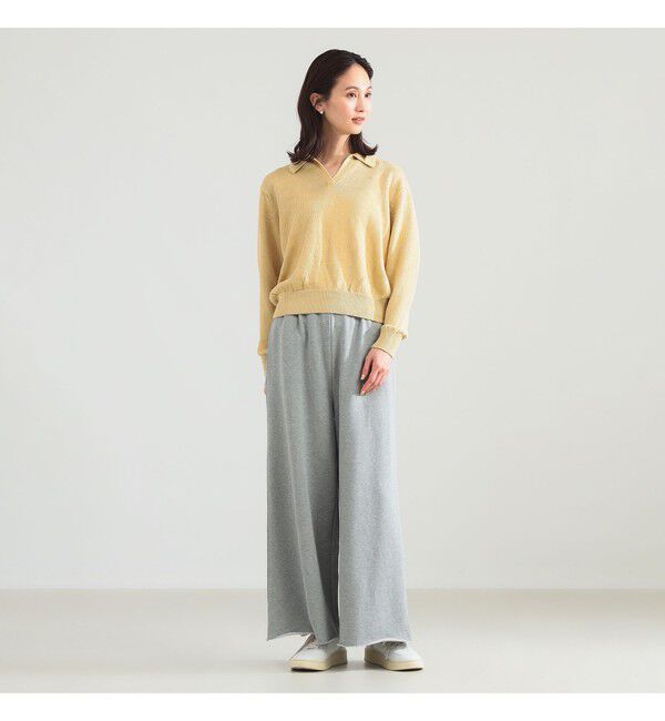 Demi-Luxe BEAMS 「【別注】BATONER / リネン スキッパーネック ニット」|ニット・セーター|