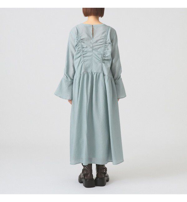 Ray BEAMS 「シアー ドロスト ギャザー ワンピース」|ワンピース|