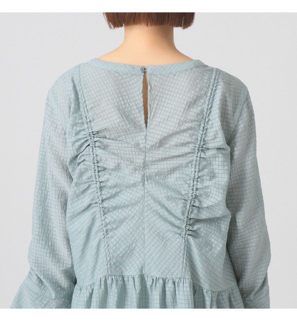 Ray BEAMS 「シアー ドロスト ギャザー ワンピース」|ワンピース|