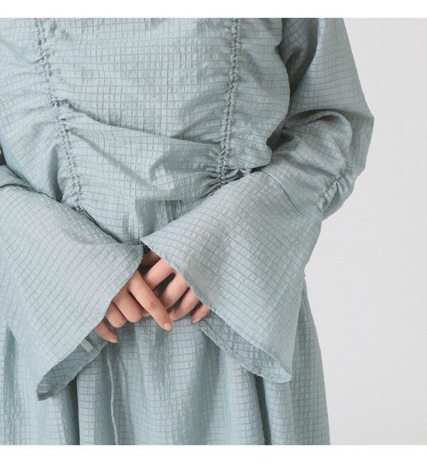 Ray BEAMS 「シアー ドロスト ギャザー ワンピース」|ワンピース|