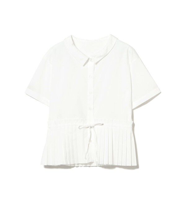 Ray BEAMS 「プリーツ キリカエ ハーフスリーブ シャツ」|シャツ・ブラウス|