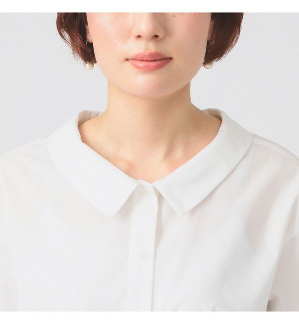 Ray BEAMS 「プリーツ キリカエ ハーフスリーブ シャツ」|シャツ・ブラウス|