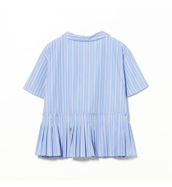 Ray BEAMS 「プリーツ キリカエ ハーフスリーブ シャツ」|シャツ・ブラウス|