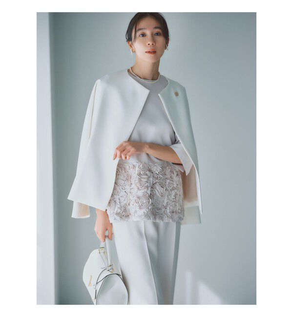 Demi-Luxe BEAMS 「カラー リリーハーフ コート＊」|ダッフルコート|OFF_WHITE