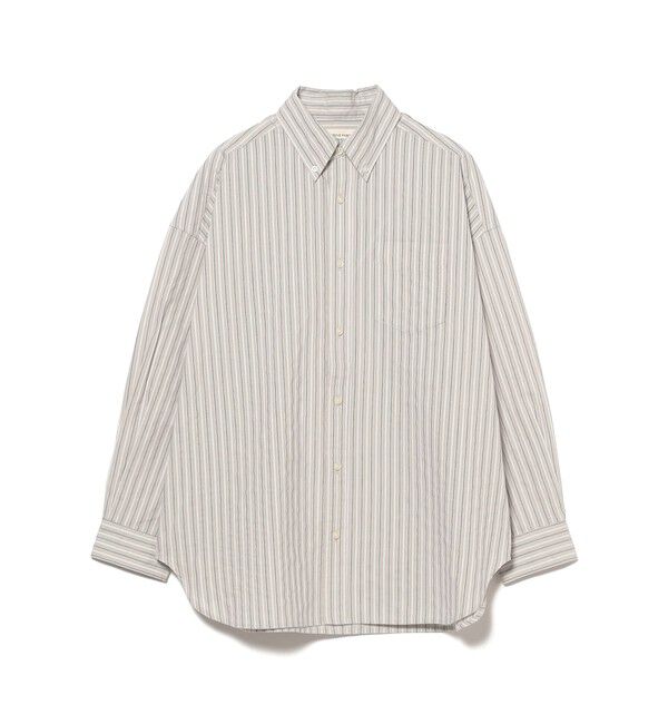 BEAMSBOY「ドビー ストライプ ビッグ BDシャツ ＜定番 / オンオフ兼用＞」|シャツ・ブラウス|