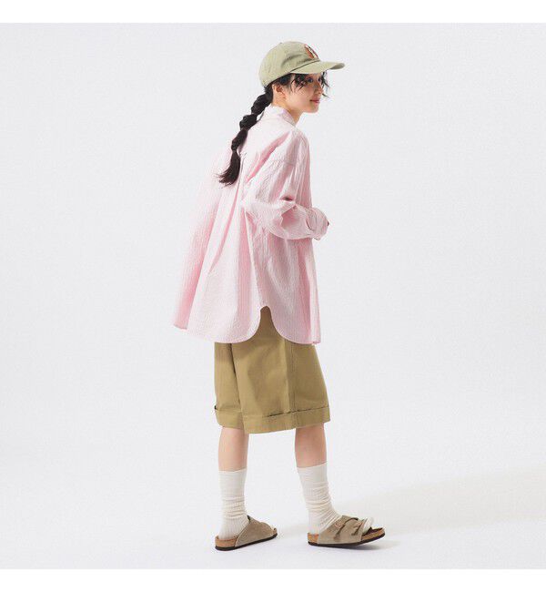 BEAMSBOY「ドビー ストライプ ビッグ BDシャツ ＜定番 / オンオフ兼用＞」|シャツ・ブラウス|