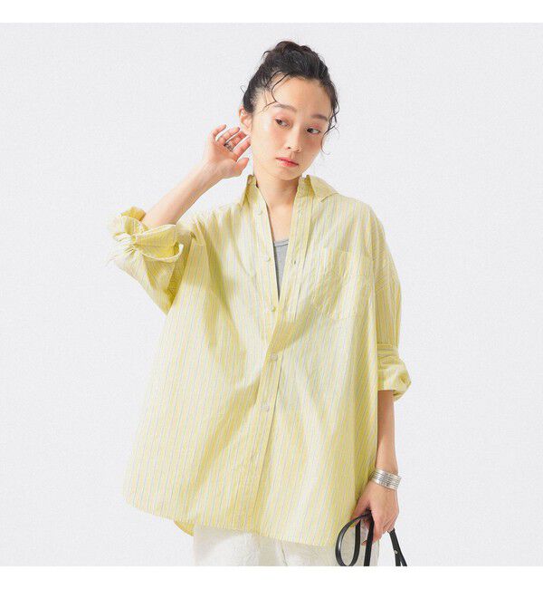 BEAMSBOY「ドビー ストライプ ビッグ BDシャツ ＜定番 / オンオフ兼用＞」|シャツ・ブラウス|