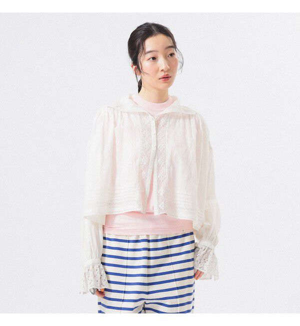 BEAMSBOY「ヴィンテージ レース ブラウス」|シャツ・ブラウス|