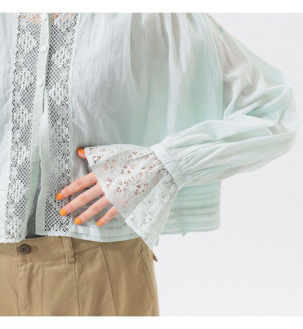 BEAMSBOY「ヴィンテージ レース ブラウス」|シャツ・ブラウス|