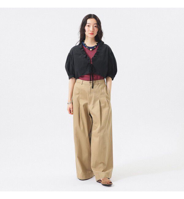 BEAMSBOY「フリル ショート ブラウス」|シャツ・ブラウス|